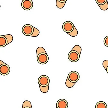 Pipe metal profile vector seamless pattern イラスト素材