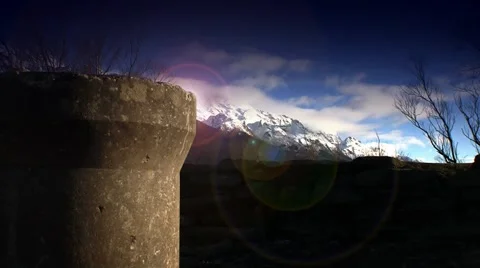 Pipe Mountain Flare 01 Stock Footage