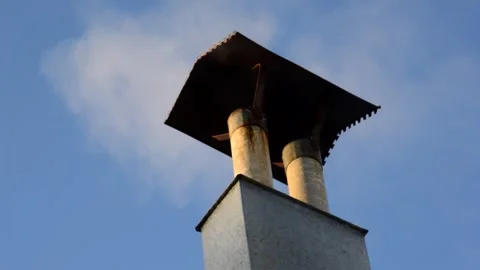 Pipe of an old house Stock Footage 277001745