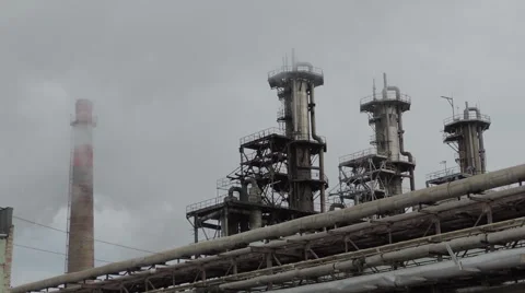 Pipe plant, pollution Video stock 45587959