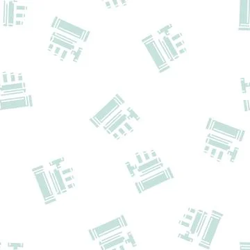 Pipe plastic waste glyph seamless pattern Stock Illustration