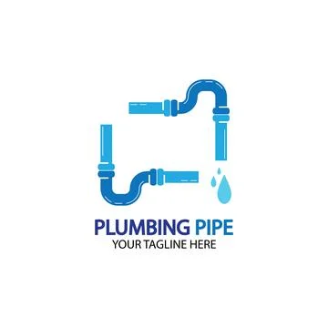 Pipe Plumbing logo vector Design Template,Plumbing logo vector design templat Stock Illustration