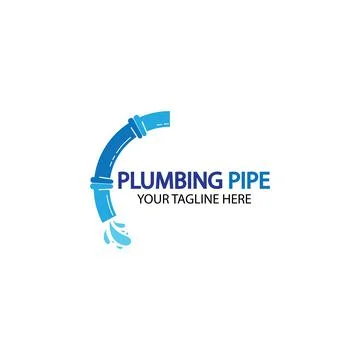 Pipe Plumbing logo vector Design Template,Plumbing logo vector design templat Stock Illustration