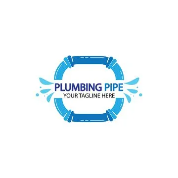Pipe Plumbing logo vector Design Template,Plumbing logo vector design templat Stock Illustration