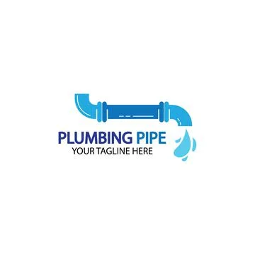 Pipe Plumbing logo vector Design Template,Plumbing logo vector design templat Stock Illustration