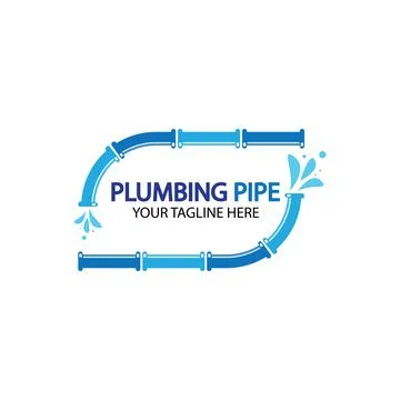 Pipe Plumbing logo vector Design Template,Plumbing logo vector design templat Stock Illustration
