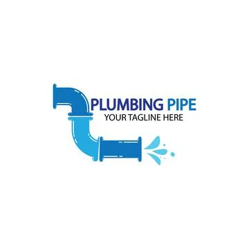 Pipe Plumbing logo vector Design Template,Plumbing logo vector design templat Stock Illustration
