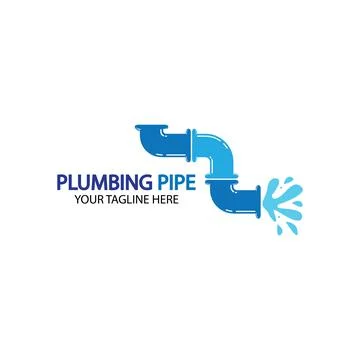Pipe Plumbing logo vector Design Template,Plumbing logo vector design templat Stock Illustration