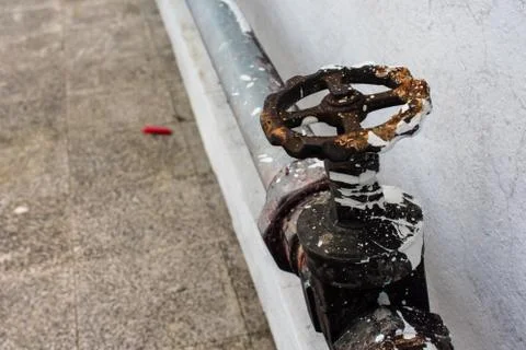 Pipe with a regulator key Stock Photos