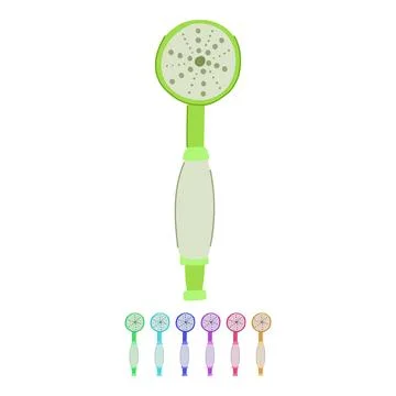 Pipe shower head vector cartoon graphic Stock Illustration