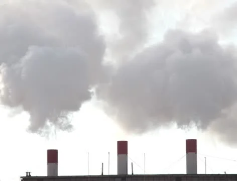 Pipe with smoke 2k Stock Footage 10768530