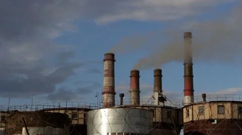 Pipe with smoke Video stock 63246406