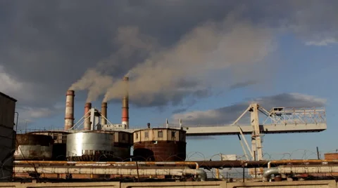 Pipe with smoke Stock Footage 63246728