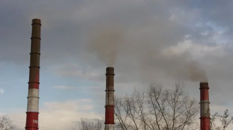 Pipe with smoke Video stock 63246827