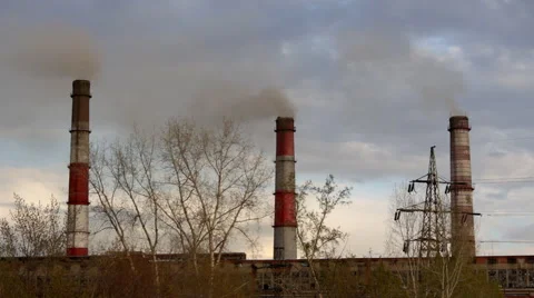 Pipe with smoke Stock Footage 63247073