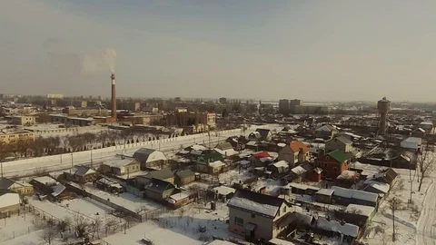Pipe smokes in the village Video stock 85873146