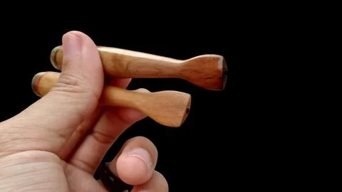 Pipe for smoking cigarettes with a unique shape Stock Photos