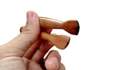 Pipe for smoking cigarettes with a unique shape Stock Photos