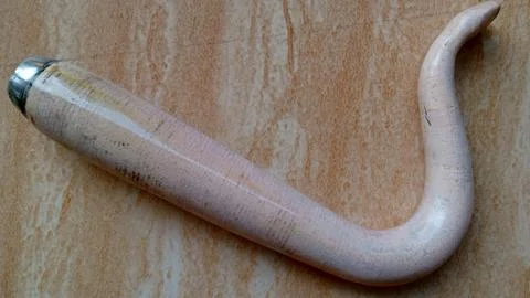 Pipe for smoking cigarettes with a unique shape Stock Photos