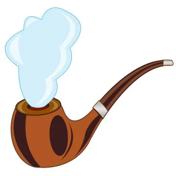 Pipe for smoking Stock Illustration