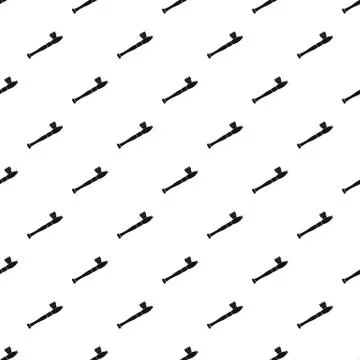 Pipe for smoking weed pattern, simple style 스톡 일러스트