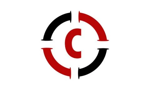 Pipe Solutions Initial C Ilustración de archivo