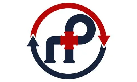 Pipe Solutions Template Ilustración de archivo