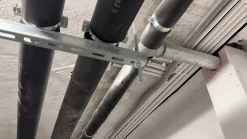 Pipe System close up Video stock 239250738
