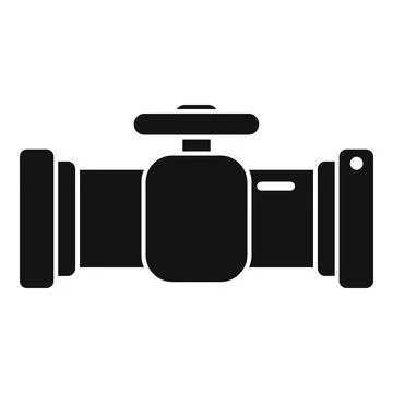 Pipe tap icon simple vector. Pipeline drain Stock Illustration