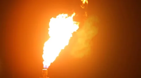 Pipe torch gas burning Stock Footage 68665387