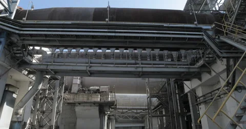 Pipe transporting raw materials Stock Footage 170007865
