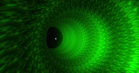 Pipe tunnel, glowing pattern of psychedelic movement towards the starry one at Stockbeeldmateriaal 270472730