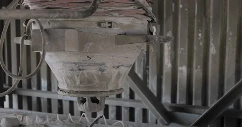 Pipe is turning down to transfer raw Stock Footage 170007797