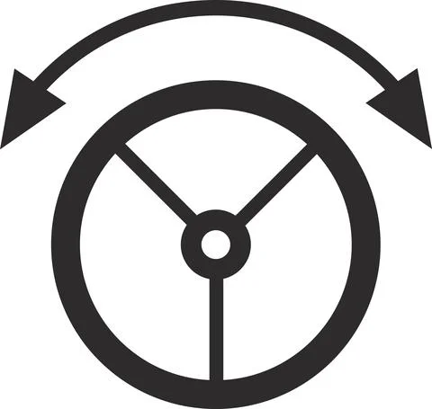 A pipe with a valve icon. Vector image. Stock Illustration