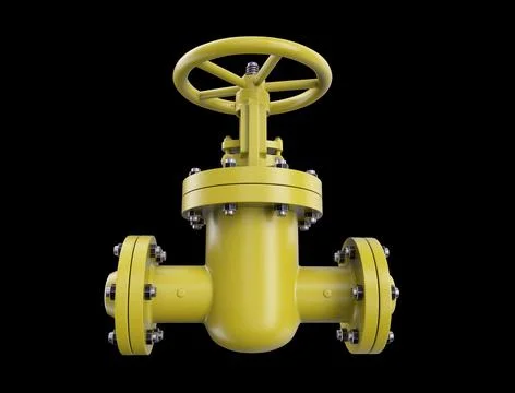 Pipe with valves Stockillustratie