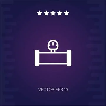 Pipe vector icon Stock Illustration