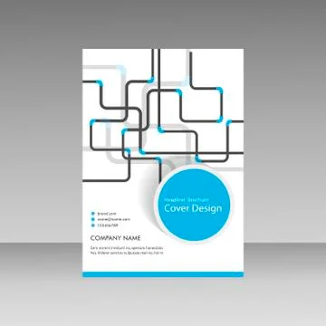 Pipe Vector template brochure Stock Illustration