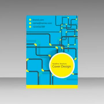 Pipe Vector template brochure Stock Illustration