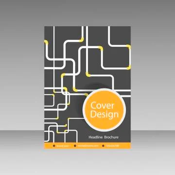 Pipe Vector template brochure Stock Illustration