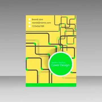 Pipe Vector template brochure Stock Illustration