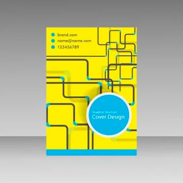 Pipe Vector template brochure Illustrazione stock