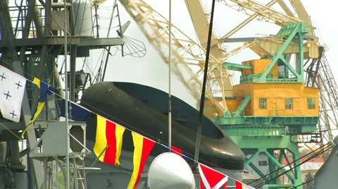 Pipe of warship. Stock Footage 5410794