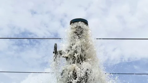 Pipe of water supply was damage. Stock-Footage 72337887