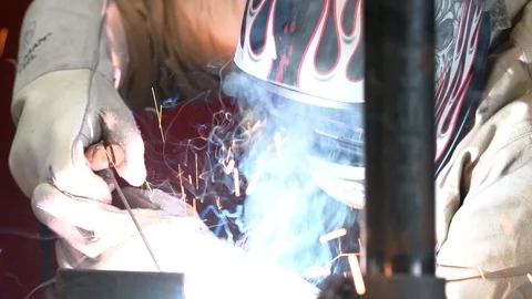 Pipe welding 3 Stock Footage 95541649