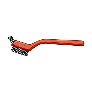 Pipe wire brush cartoon vector illustration Stock Illustration