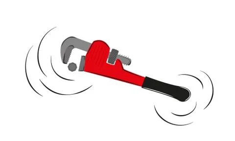 Pipe wrench Stock Illustration