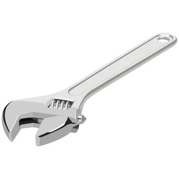 Pipe Wrench Stock Illustration