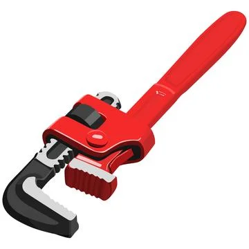 Pipe Wrench Stock Illustration
