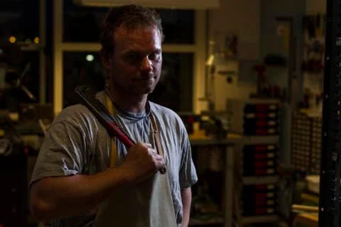 Pipe wrench Stockfoto's