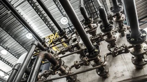 Pipecontrol industry machine Stock Photos